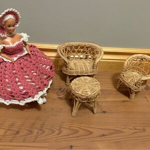 Barbie Wicker Furniture